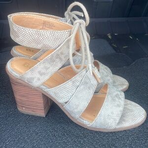 BC Born in California Vegan Snakeskin Heels Size 8.5